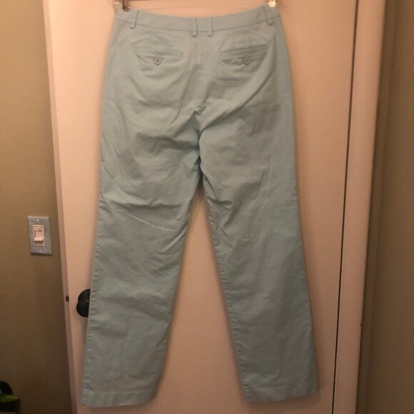 Talbots pool-blue chinos sz 8 - Picture 5 of 7